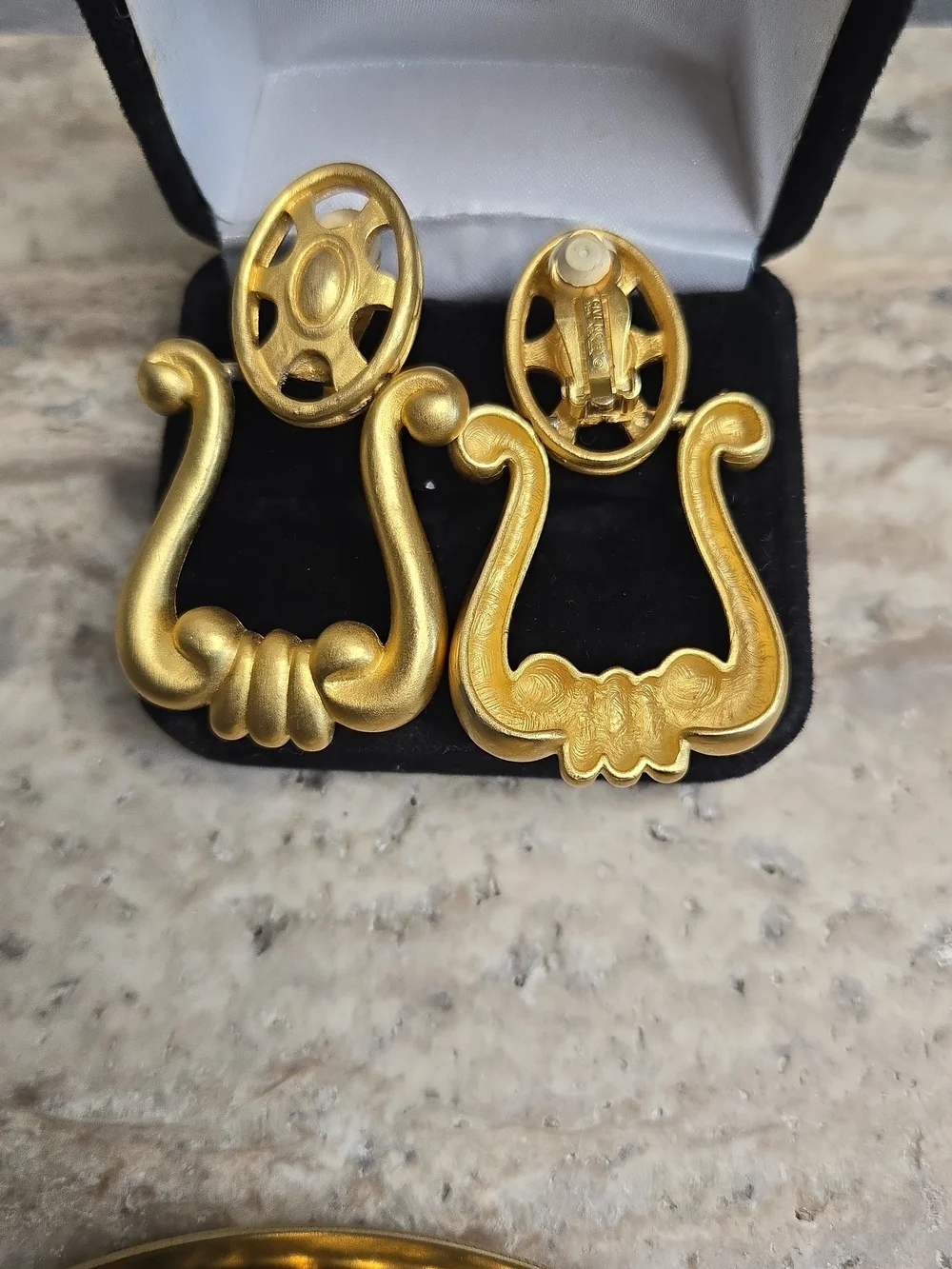 Vintage Givenchy Clip Earrings - Classic Sculpted Design